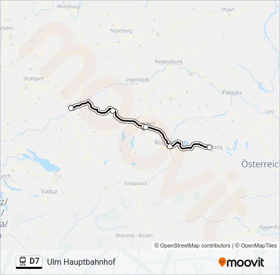 D7 Train Line Map