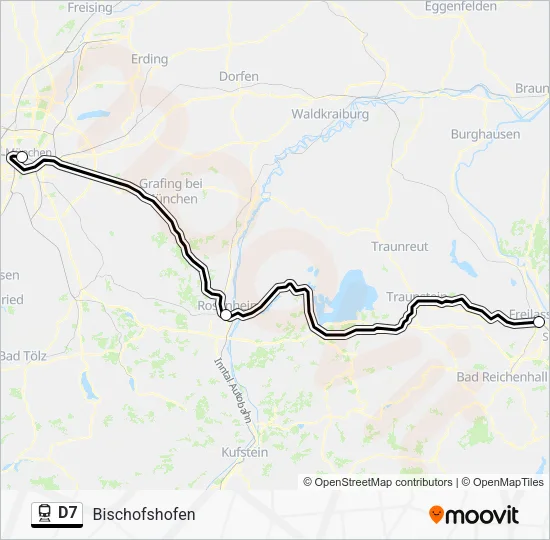 D7 Train Line Map