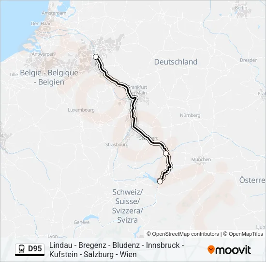 D95 Train Line Map