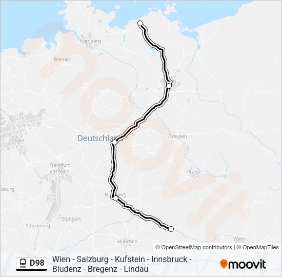 D98 Train Line Map