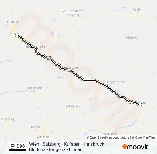 D98 Train Line Map