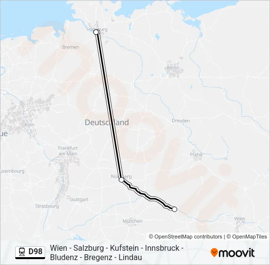 D98 Train Line Map