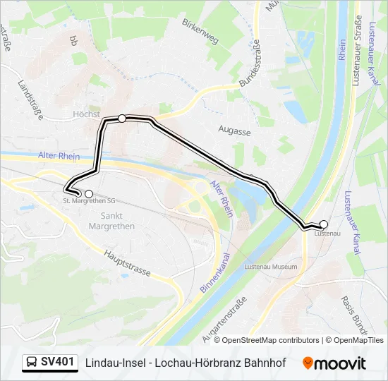 SV401 Bus Line Map