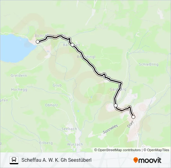 HINTERSTEINER SEE Bus Line Map