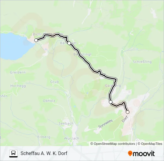 HINTERSTEINER SEE Bus Line Map