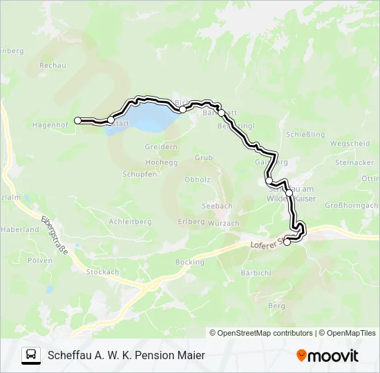 HINTERSTEINER SEE Bus Line Map