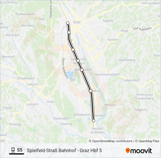 S5 Train Line Map