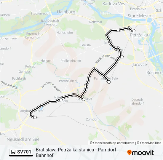 SV701 Bus Line Map