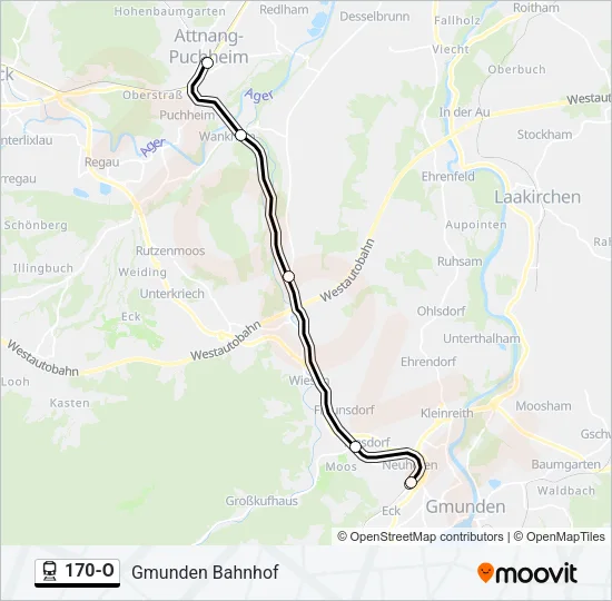 170-O Train Line Map