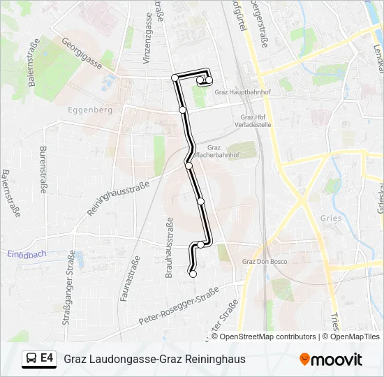 E4 Bus Line Map