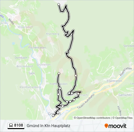 8108 Bus Line Map