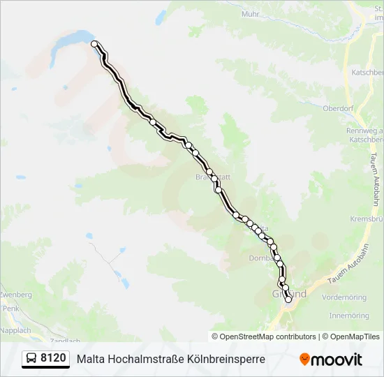 8120 Bus Line Map
