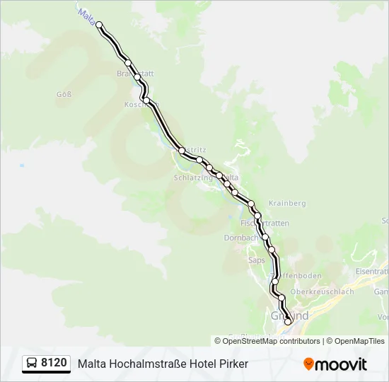 8120 Bus Line Map