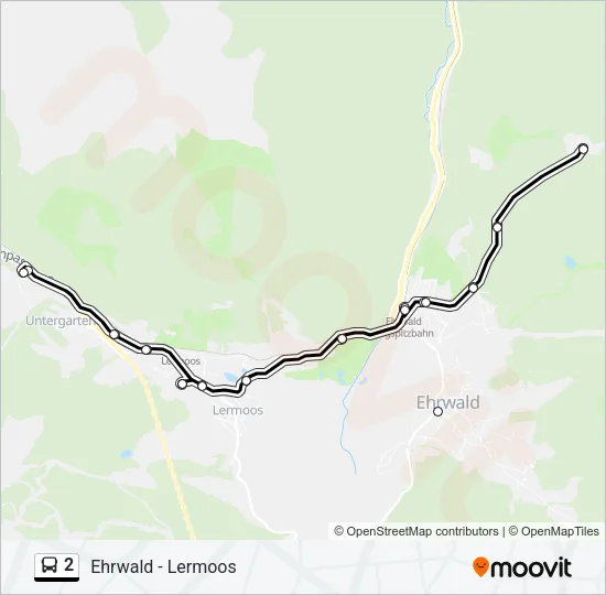 2 Bus Line Map