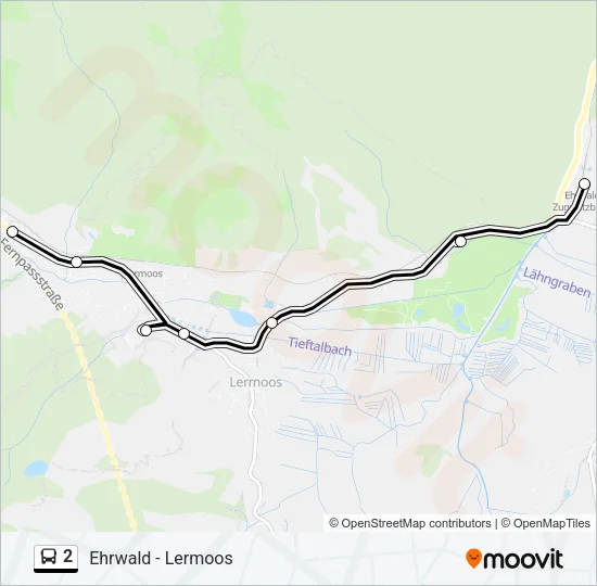 2 Bus Line Map