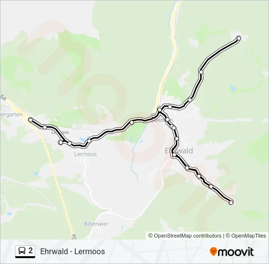 2 Bus Line Map