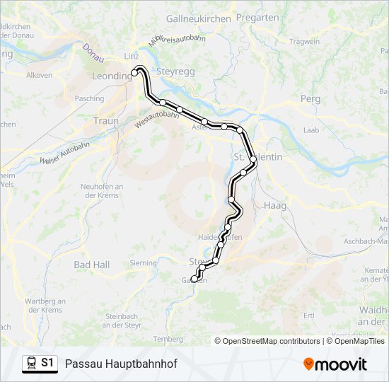 S1 Train Line Map