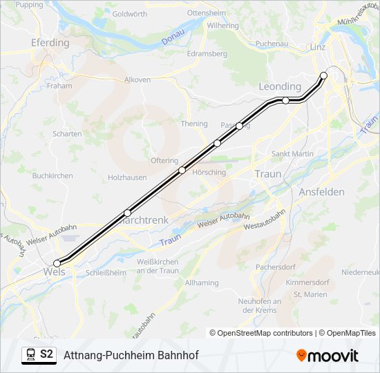 S2 Train Line Map