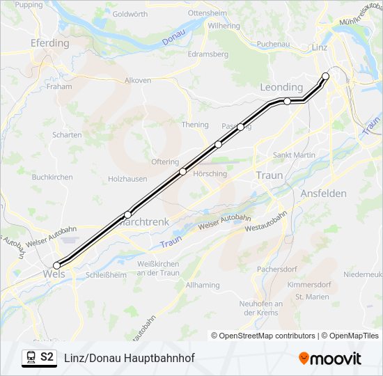 S2 Train Line Map