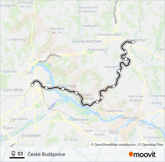 S3 Train Line Map