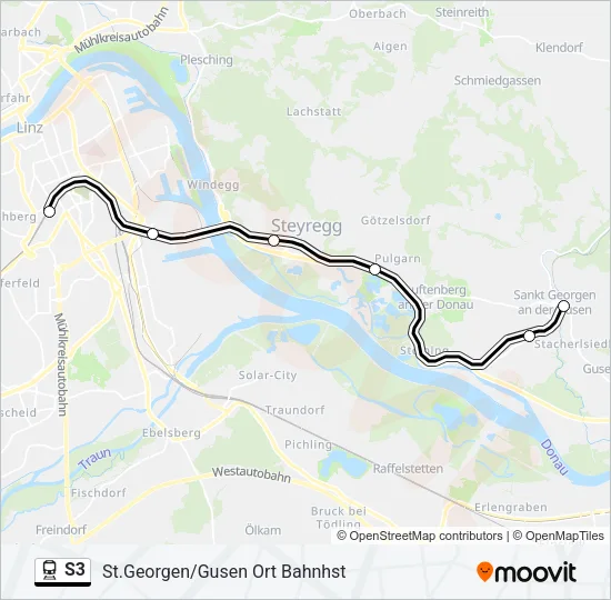 S3 Train Line Map