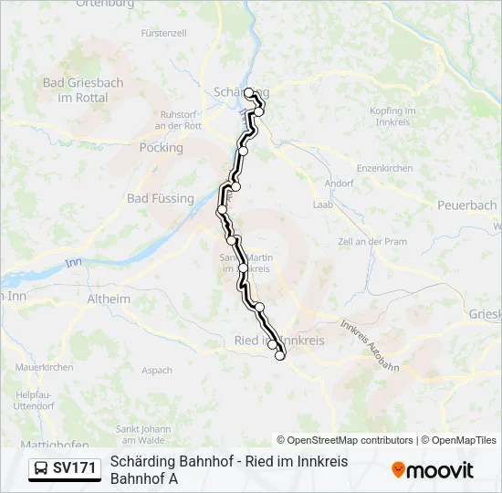 SV171 Bus Line Map