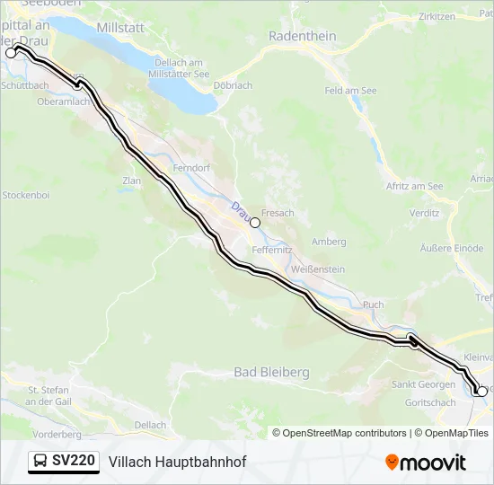 SV220 Bus Line Map