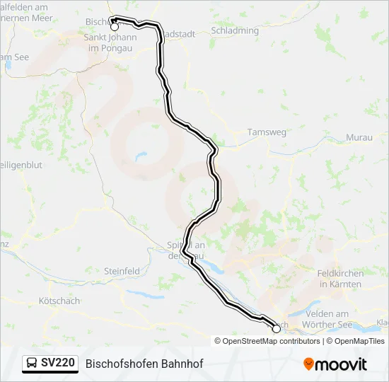 SV220 Bus Line Map