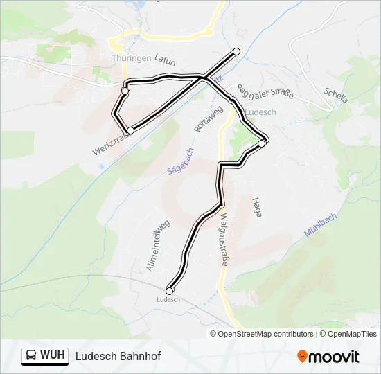 WUH Bus Line Map