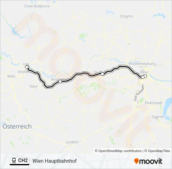 CH2 Train Line Map