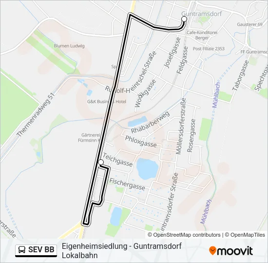SEV BB Bus Line Map
