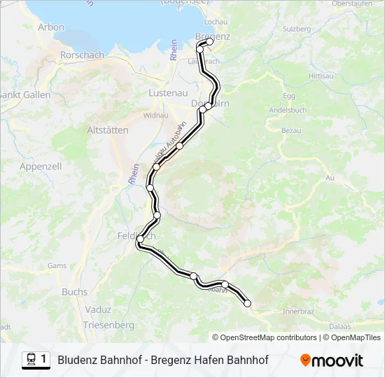 1 Train Line Map