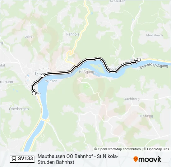 SV133 Bus Line Map