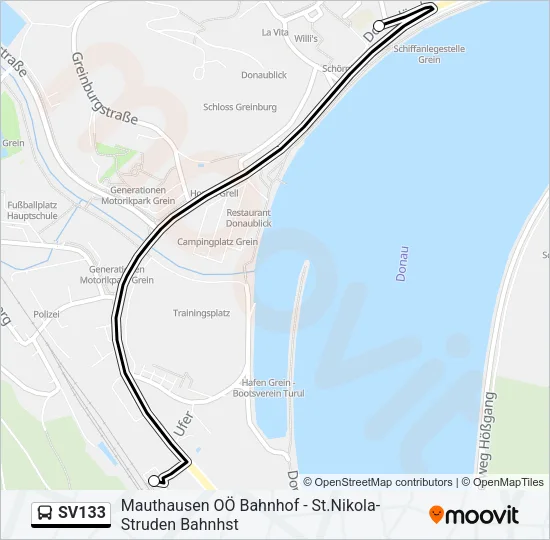 SV133 Bus Line Map