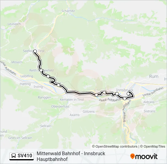 SV410 Bus Line Map