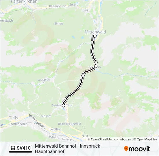 SV410 Bus Line Map
