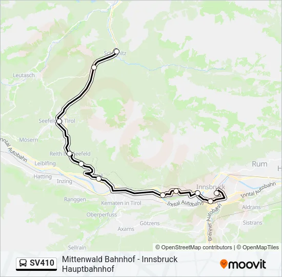 SV410 Bus Line Map