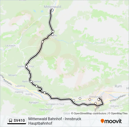 SV410 Bus Line Map