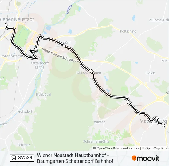 SV524 Bus Line Map