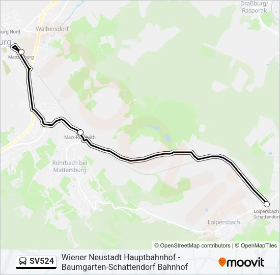 SV524 Bus Line Map