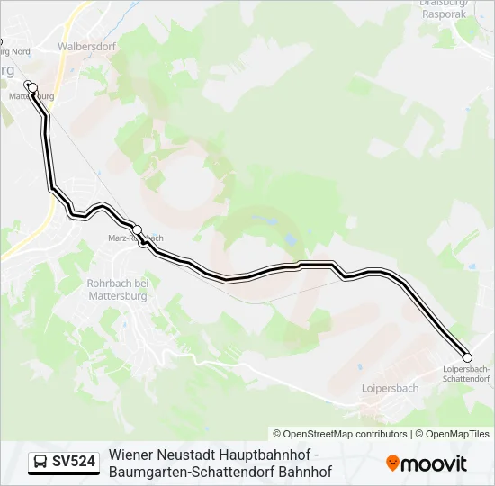SV524 Bus Line Map