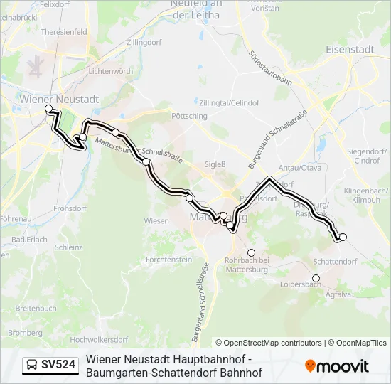 SV524 Bus Line Map