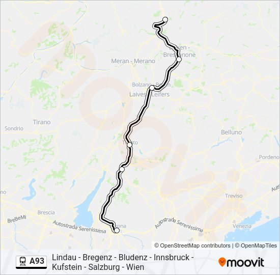 A93 Train Line Map