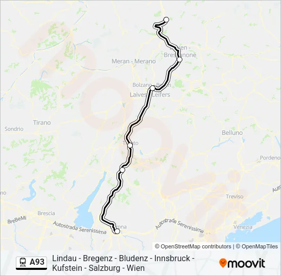 A93 Train Line Map