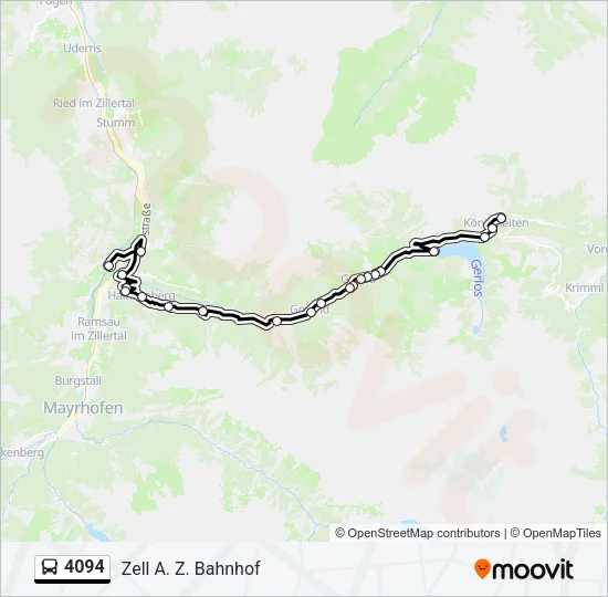 4094 Bus Line Map
