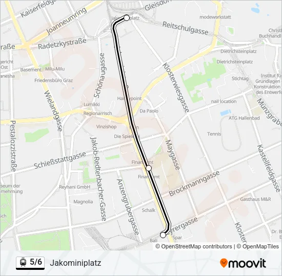 5/6 Light Rail Line Map
