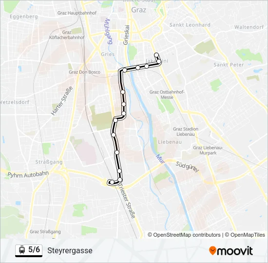 5/6 Light Rail Line Map