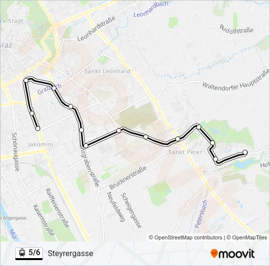 5/6 Light Rail Line Map