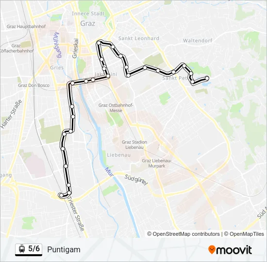 5/6 Light Rail Line Map