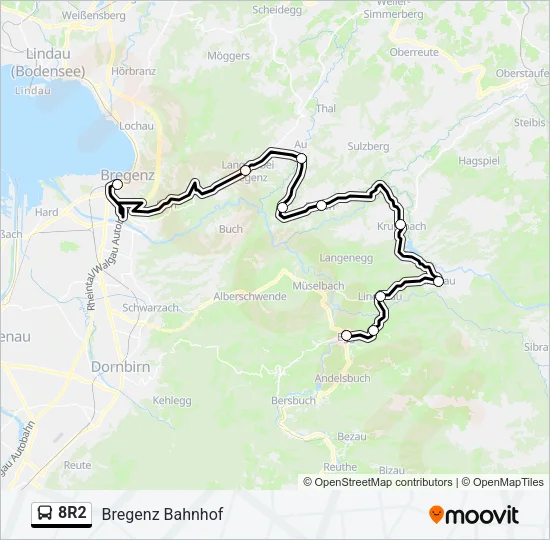8R2 Bus Line Map